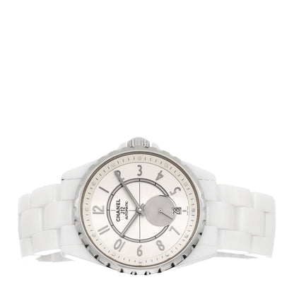 Chanel Stainless Steel Ceramic 38mm J12 Chrono Automatic Watch White 2 of 4