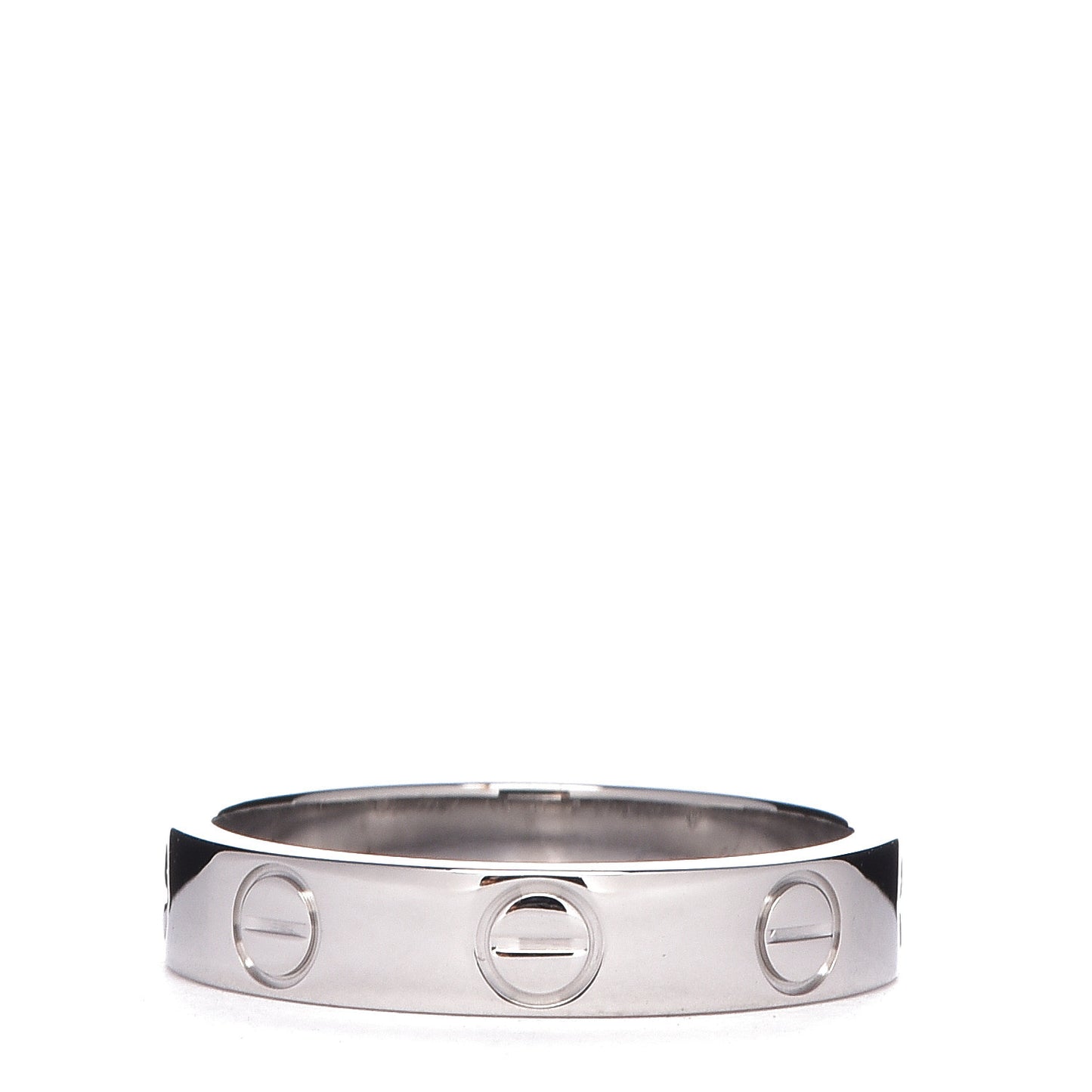 18K White Gold 3.5mm LOVE Wedding Band Ring 47 4