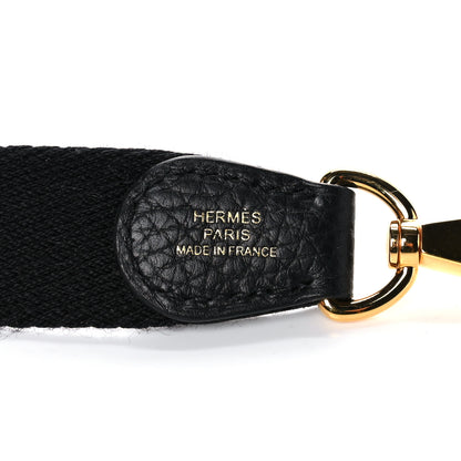 Hermes Taurillon Clemence Evelyne TPM Black 11 of 12