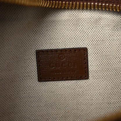 Gucci GG Supreme Monogram Textured Calfskin Retro Interlocking G Belt Bag Beige Ebony Brown Sugar 6 of 10