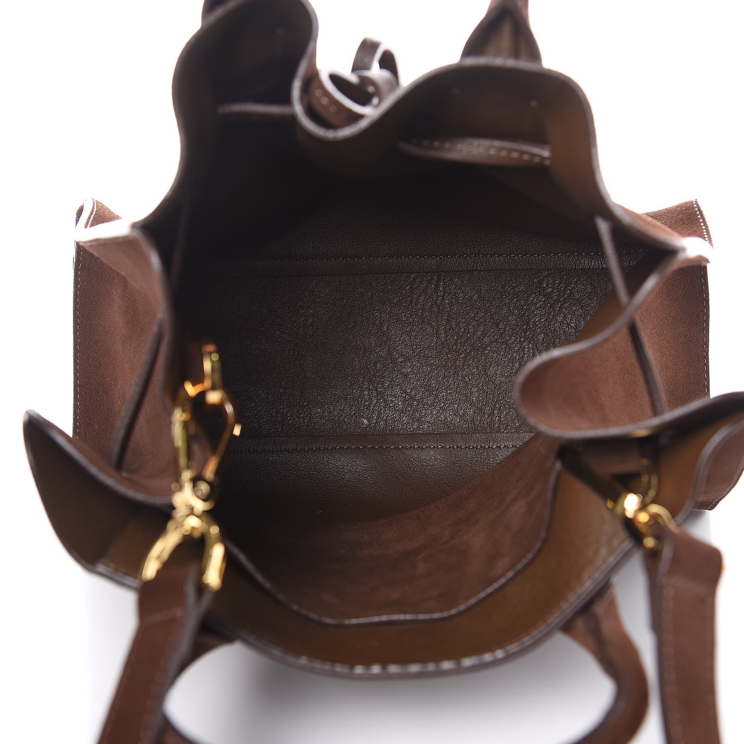 Mansur Gavriel Suede Mini Sun Bag Chocolate 5 of 13