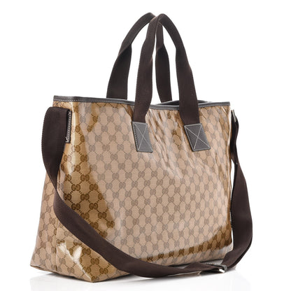 Gucci Crystal Monogram Travel Bag Dark Brown 4 of 8