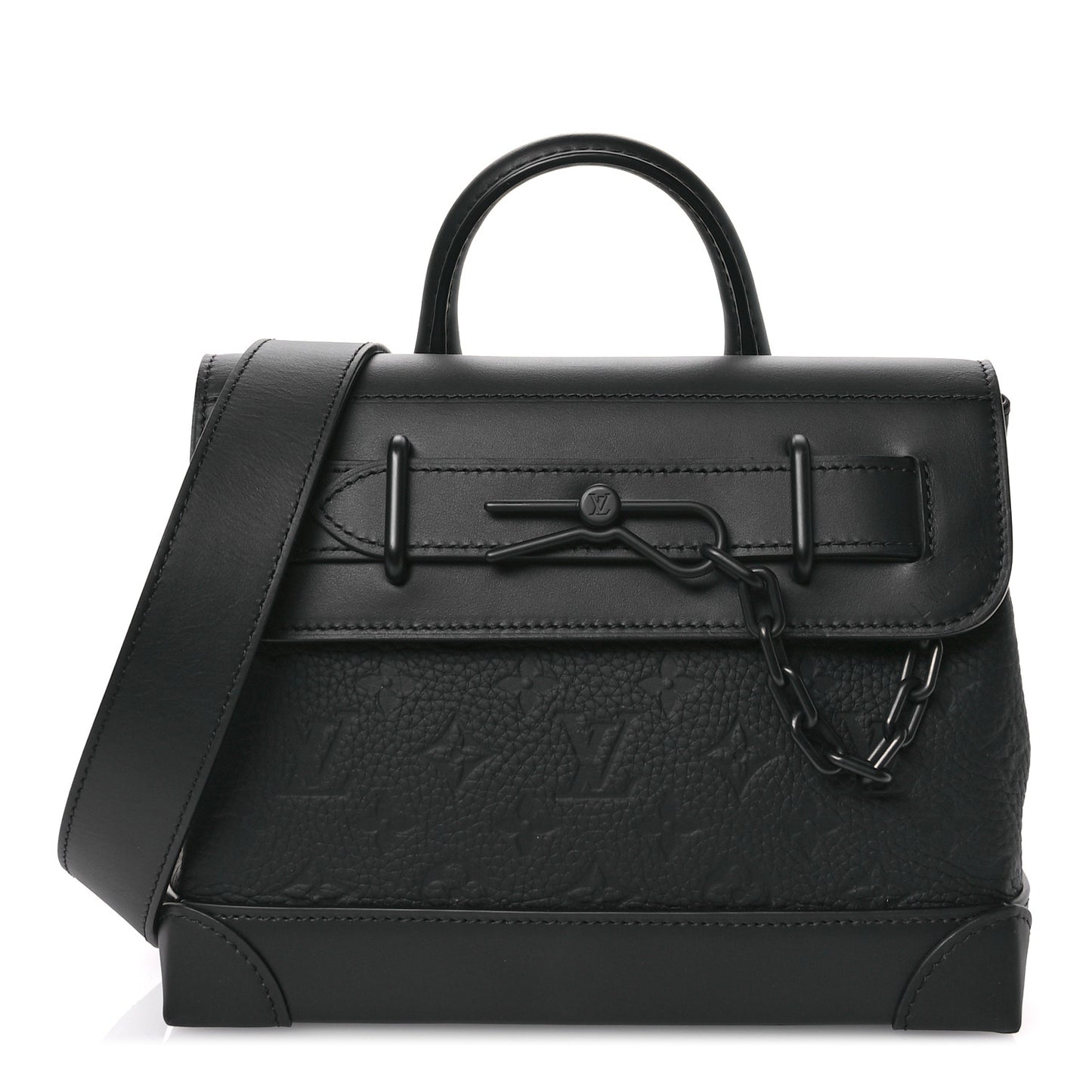 Taurillon Monogram Steamer PM NM Black