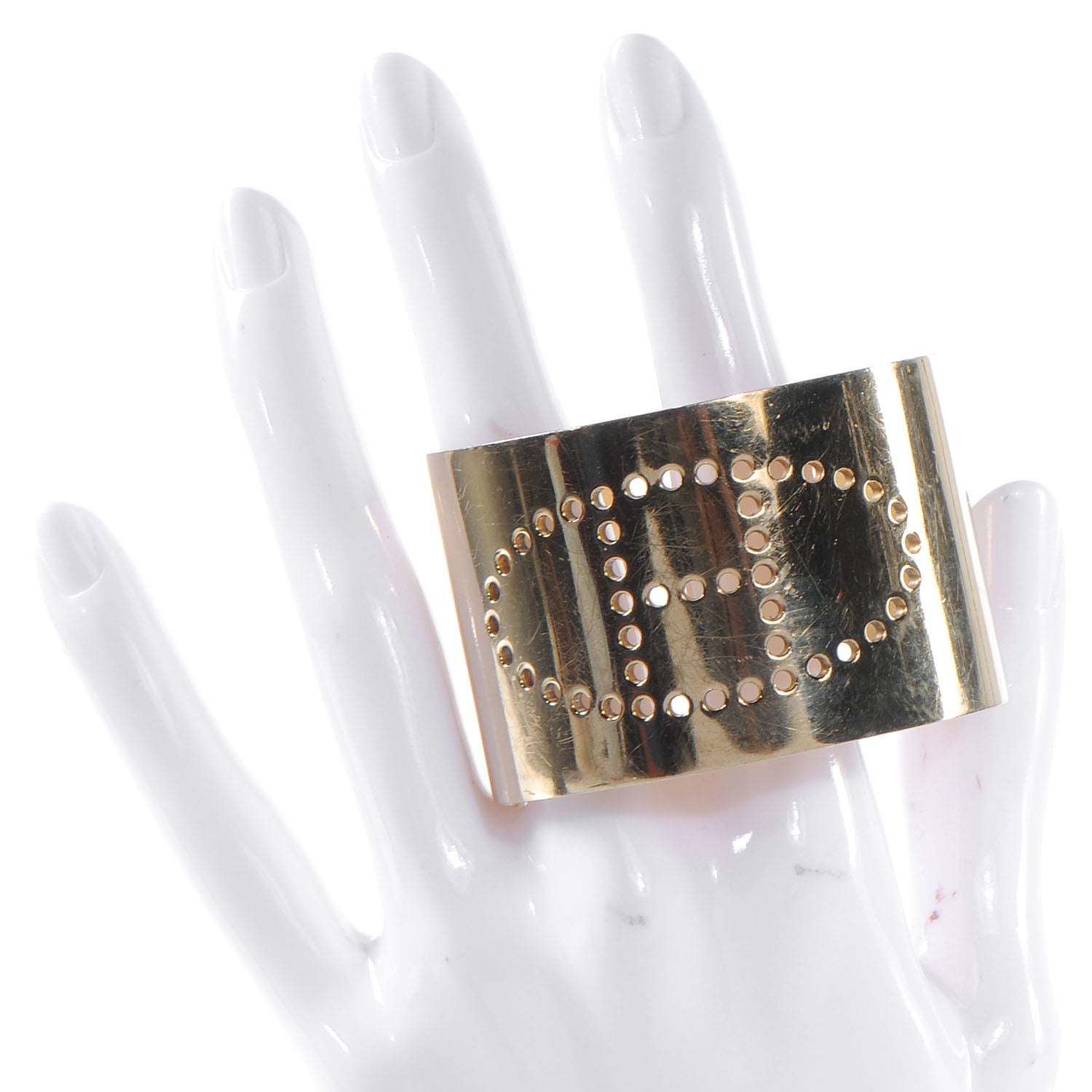 Hermes Permabrass Eclipse Cuff Gold 2 of 4