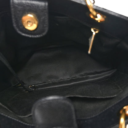 Chanel Caviar Quilted Petit Shopping Tote PST Black 5 of 10
