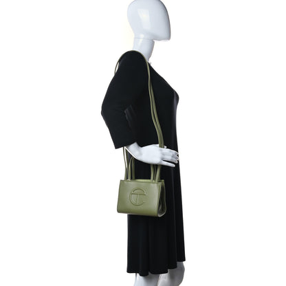 Telfar Vegan Leather Small Shopping Bag Drab 2 of 13