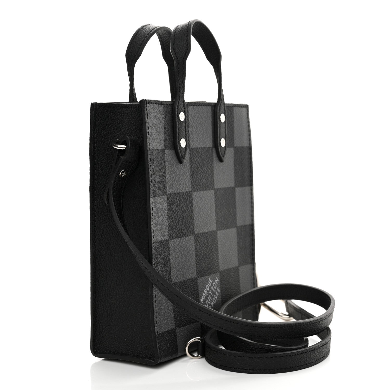 Louis Vuitton Damier Graphite Sac Plat XS Black 3 of 11