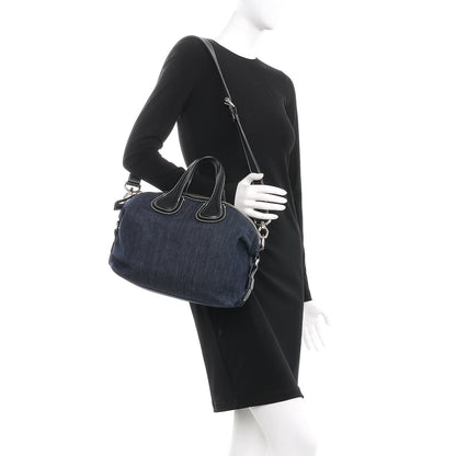 Givenchy Denim Calfskin Small Nightingale Blue Black 2 of 8