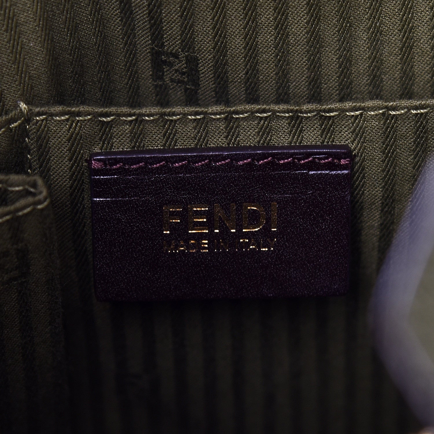 Fendi Vitello Elite Flamingo Regular 2Jours Tote Oliva 7 of 12