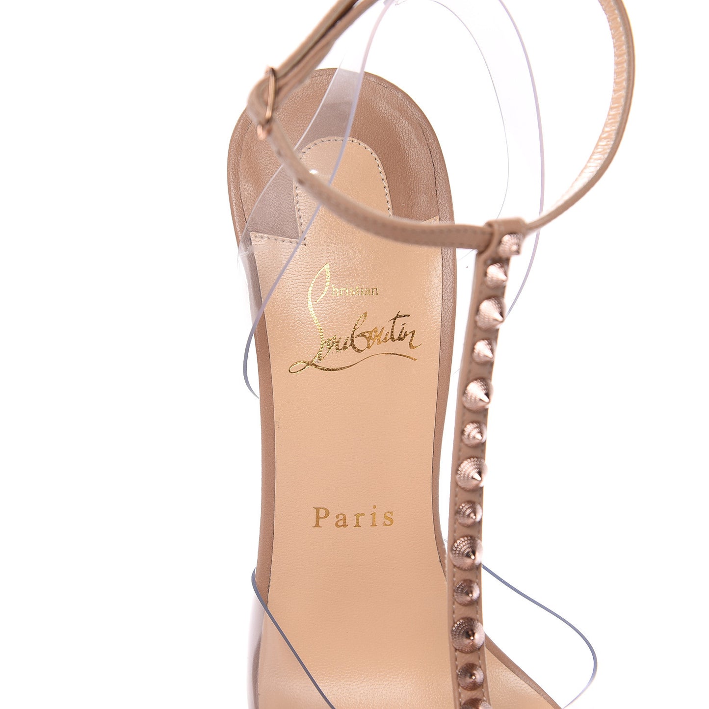 Kid PVC Nosy Spikes 100 Pumps 39 Nude