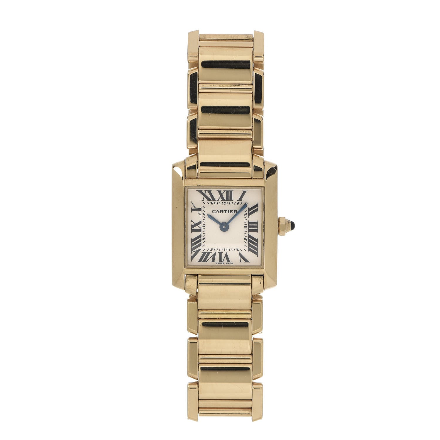 Cartier 18K Yellow Gold 20mm Tank Francaise Quartz Watch 1 of 8