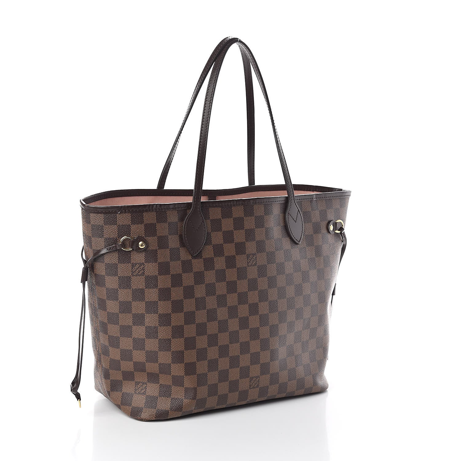 Louis Vuitton Damier Ebene Neo Neverfull MM Rose Ballerine 3 of 10