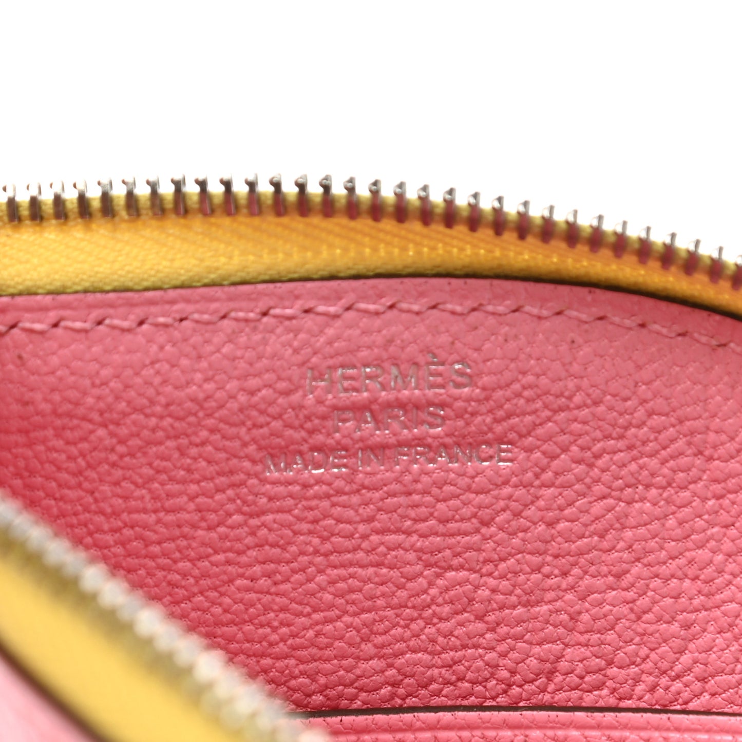 Chevre Mysore Paddock Change Purse Rose Confetti Brique
