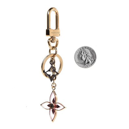 Louis Vuitton Monogram Blooming Flowers BB Bag Charm Key Holder Dore 2 of 3