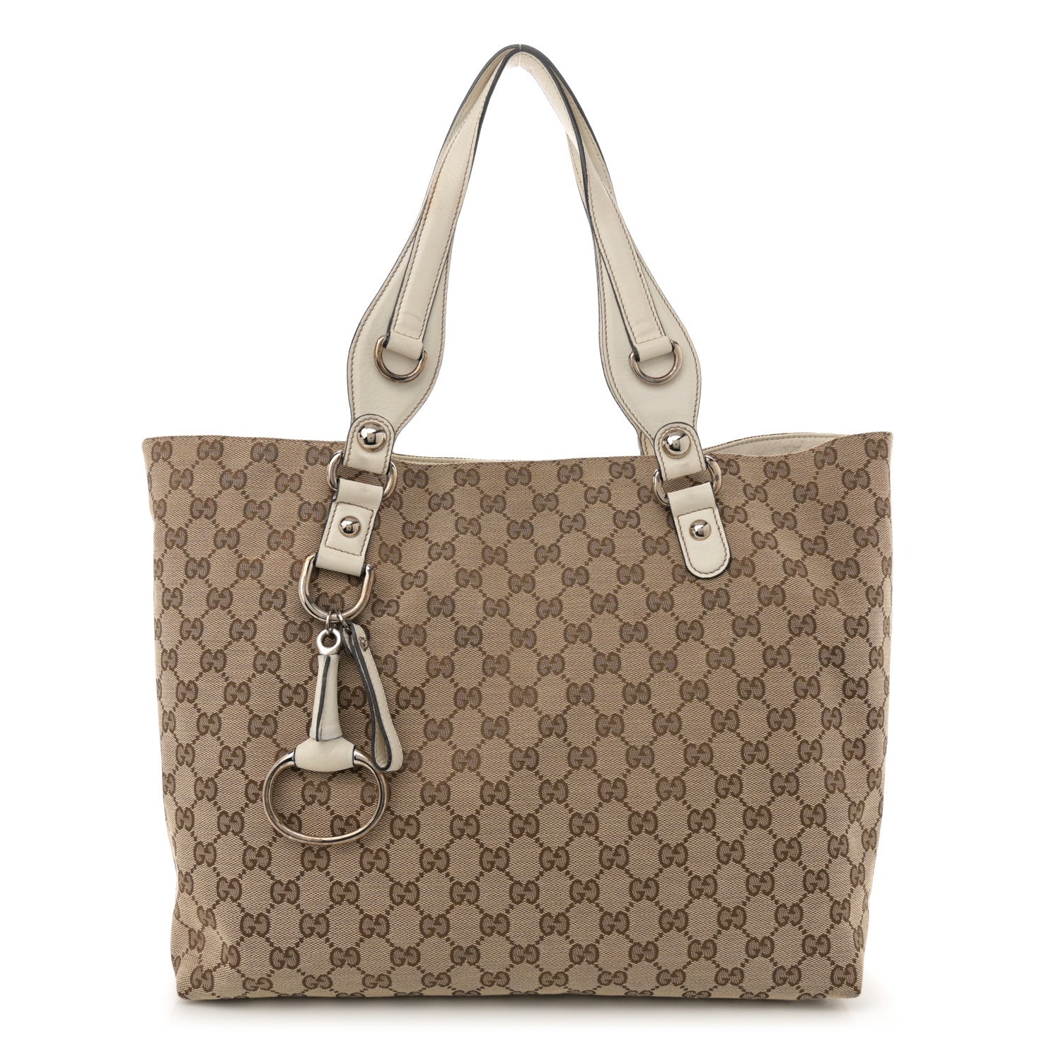 Gucci Monogram Medium Icon Bit Tote Off White 1 of 13