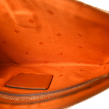 MCM Visetos Mini Pouch Cognac 5 of 9