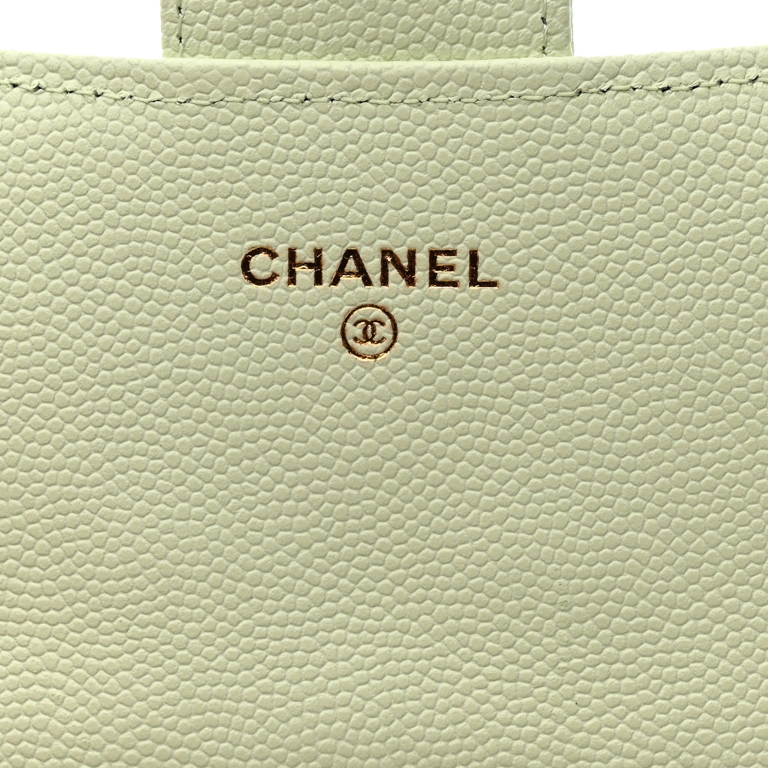 Chanel Caviar Quilted Large Gusset Flap Wallet Light Green 6 of 9