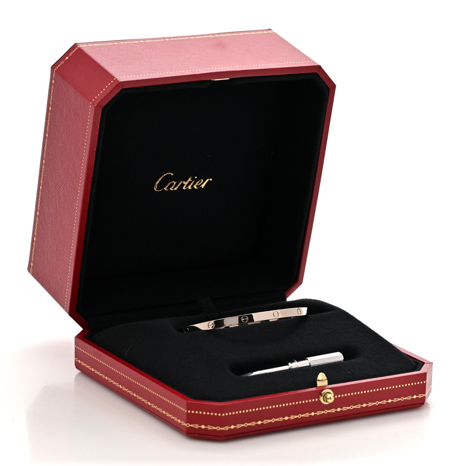 Cartier 18K White Gold Small LOVE Bracelet 17 8 of 8