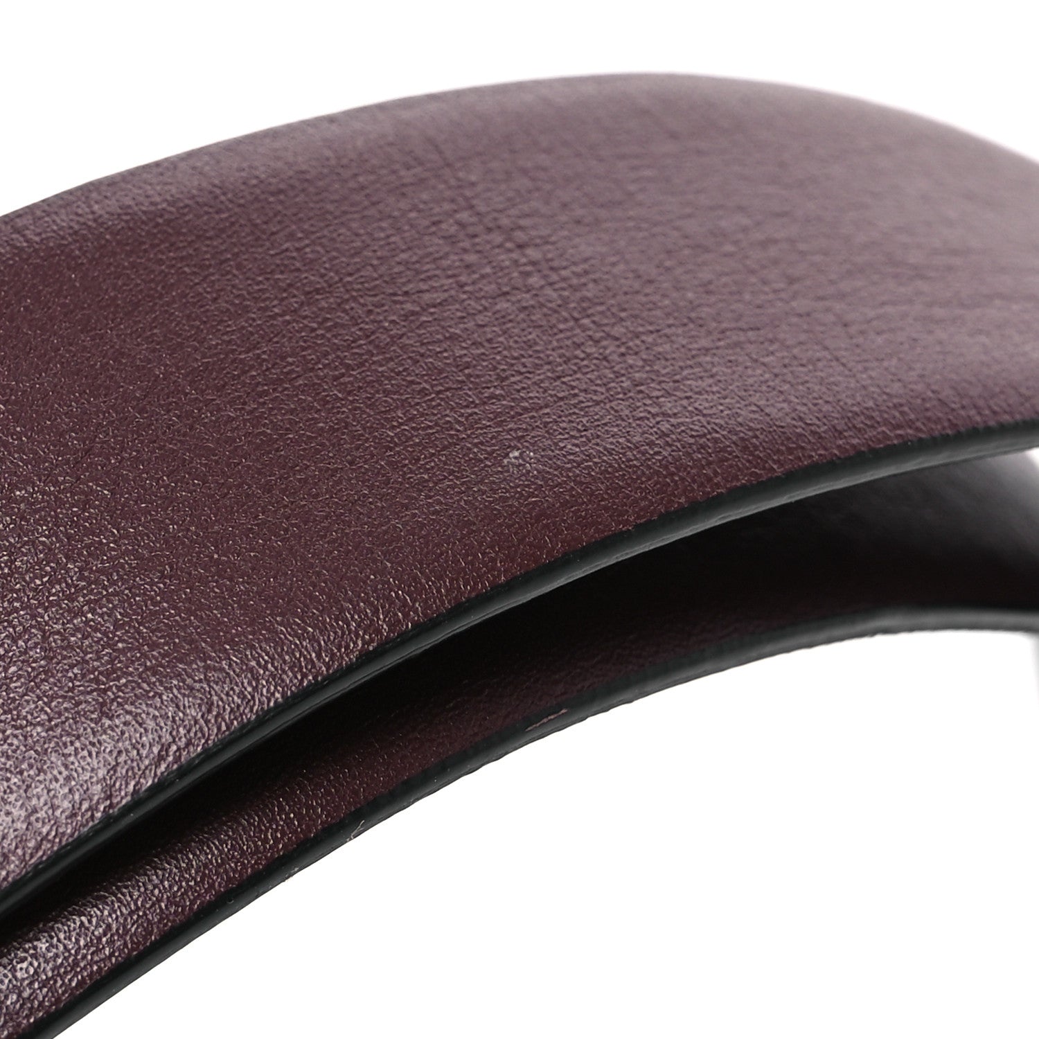 Chanel Calfskin CC Reversible Belt 85 34 Black Burgundy 8 of 9
