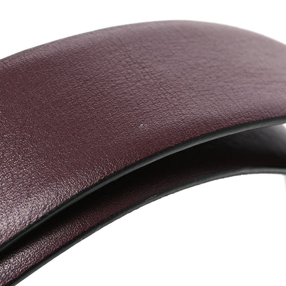 Chanel Calfskin CC Reversible Belt 85 34 Black Burgundy 8 of 9