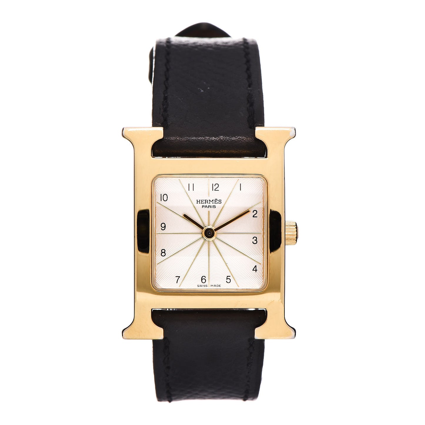 Stainless Steel Courchevel 21mm Heure H Hour Quartz Watch Noir