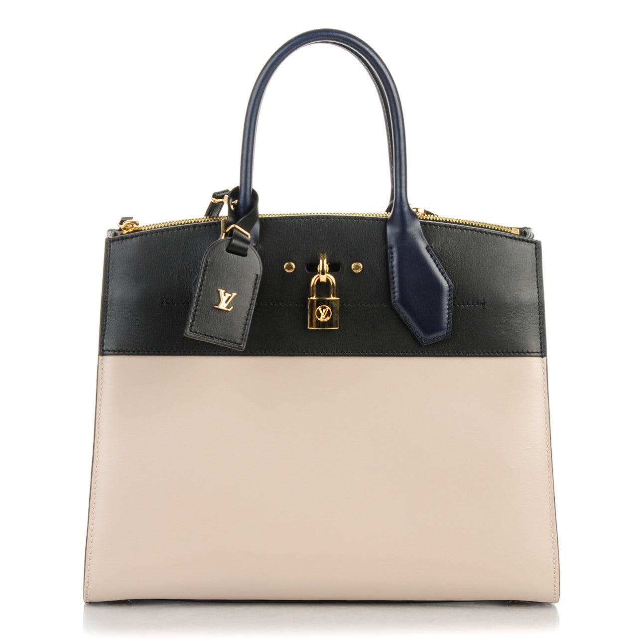 Calfskin City Steamer MM Gris Black