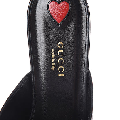Gucci Malaga Kid Horsebit Slide Sandals 39 Black 7 of 8