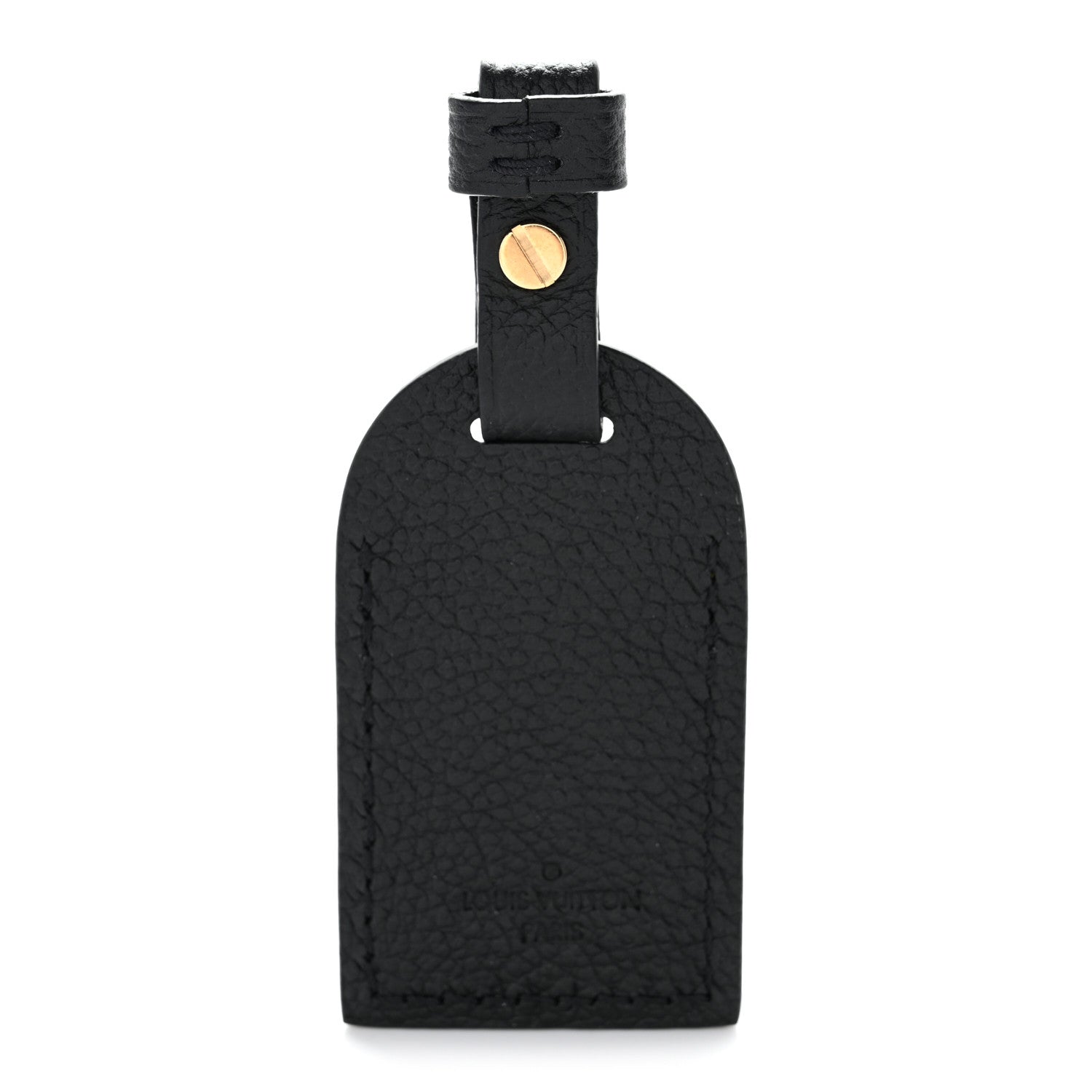 Louis Vuitton Calfskin Carryall Luggage Tag Black 3 of 4