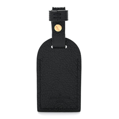 Louis Vuitton Calfskin Carryall Luggage Tag Black 3 of 4