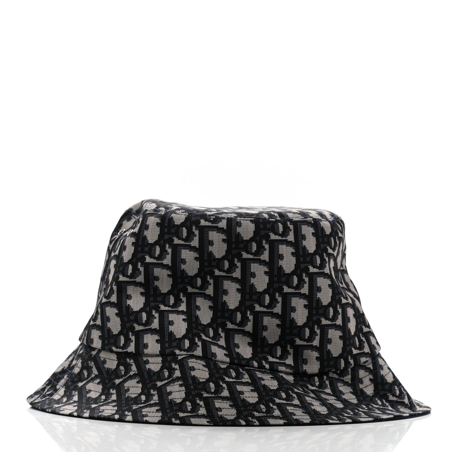 Polyester Cotton Oblique Teddy-D Brim Bucket Hat 58 Black