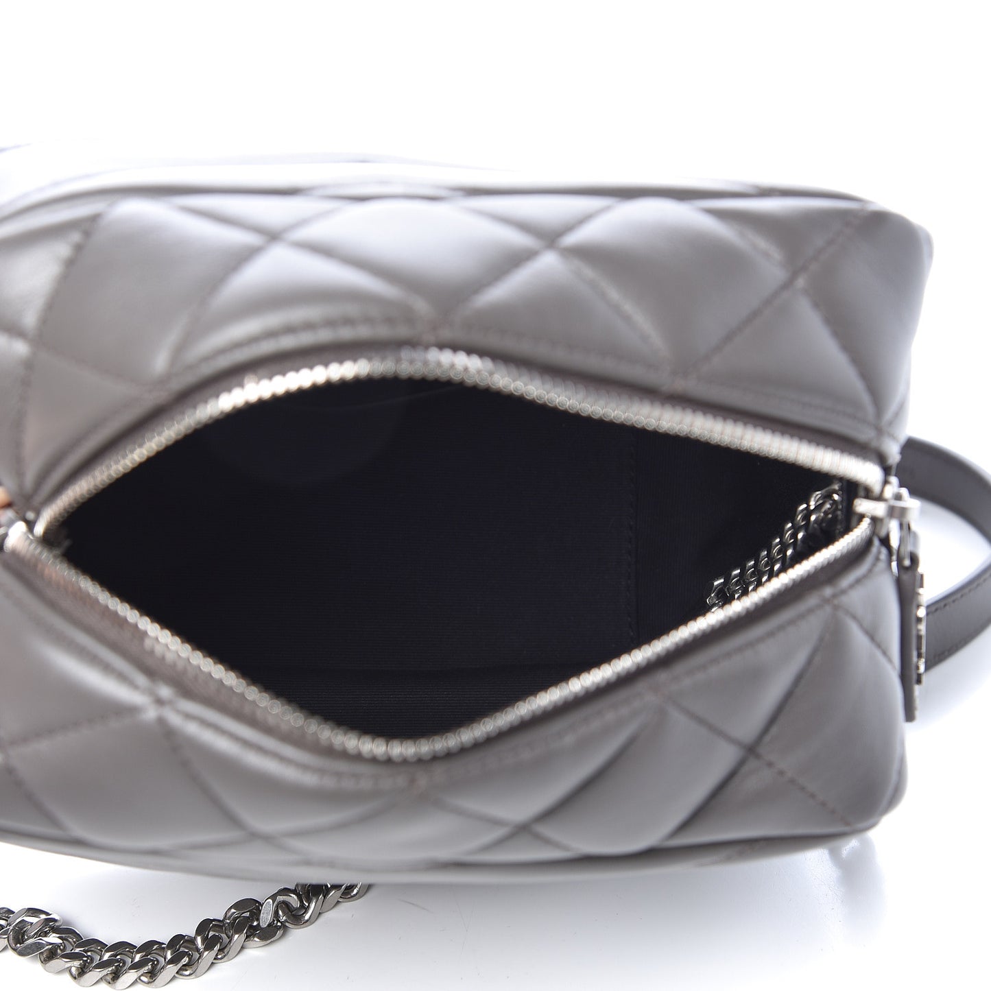 Calfskin Y Quilted Monogram Small Loulou Bowling Bag Earth