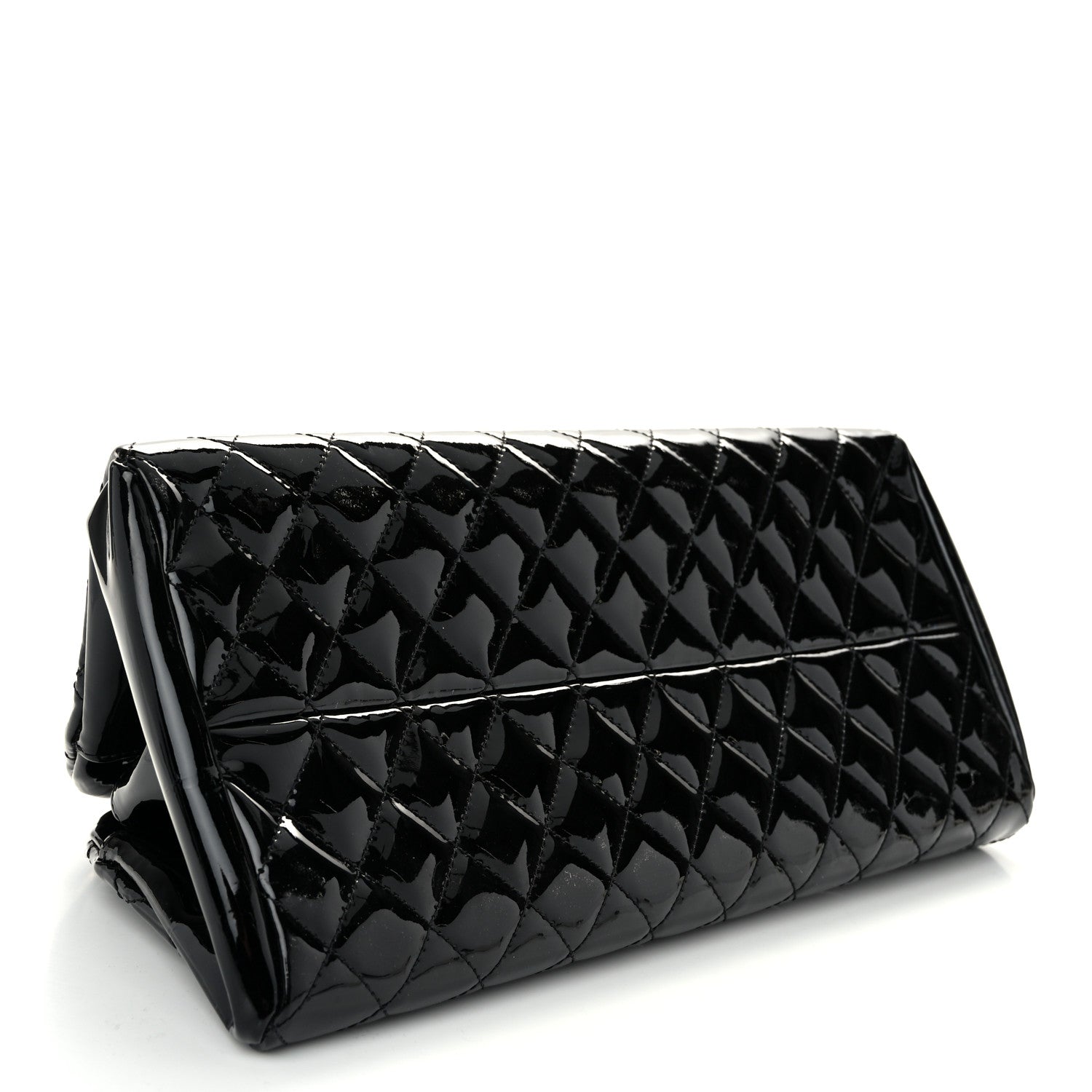 Chanel Patent Quilted Medium Just Mademoiselle Black 4 of 10