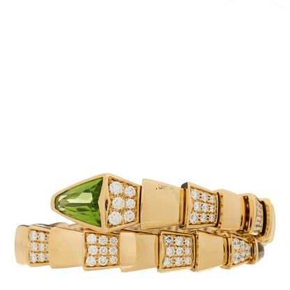Bulgari 18K Rose Gold Rubellite Diamond Serpenti Scaglie Bracelet 1 of 6