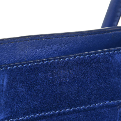 Celine Suede Medium Phantom Luggage Royal Blue 6 of 32