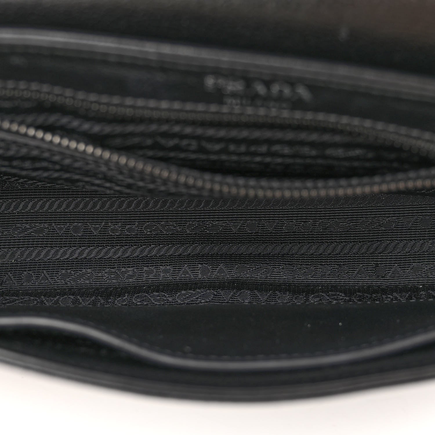Prada Glace Calfskin Studded Crossbody Fuoco Black 5 of 9