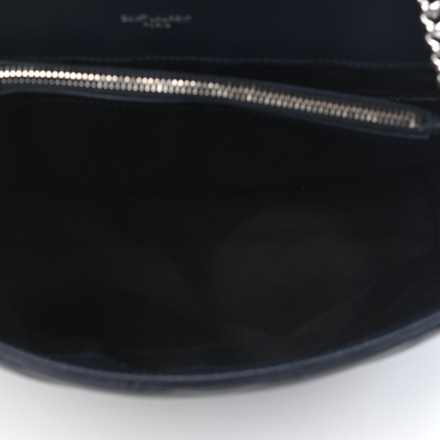 Saint Laurent Calfskin Y Quilted Monogram Medium Loulou Chain Satchel Medium Blue 5 of 8