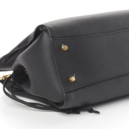Mulberry Heavy Grain Iris Tote Midnight Black 7 of 8
