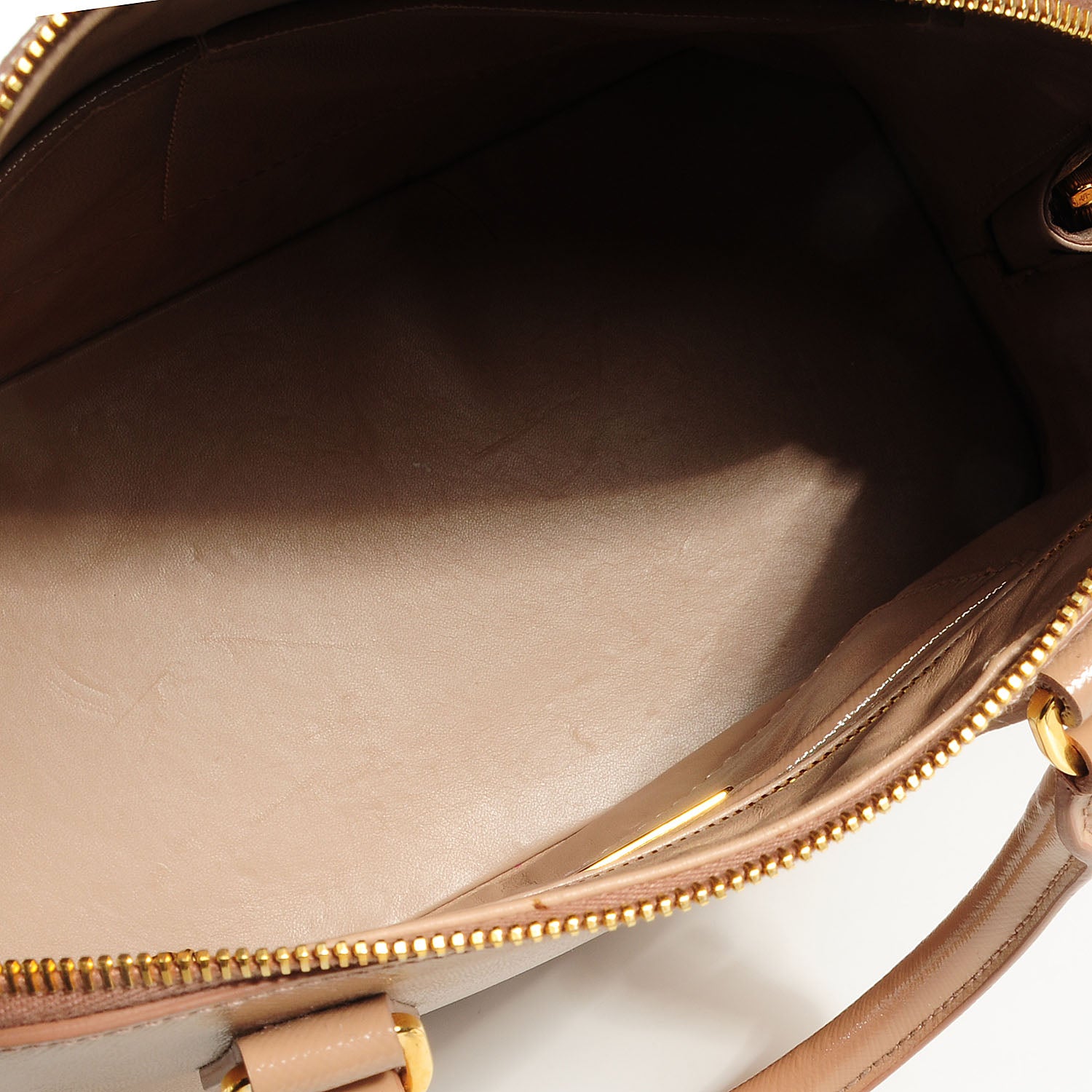 Prada Saffiano Vernice Promenade Dome Tote Cammeo 5 of 9