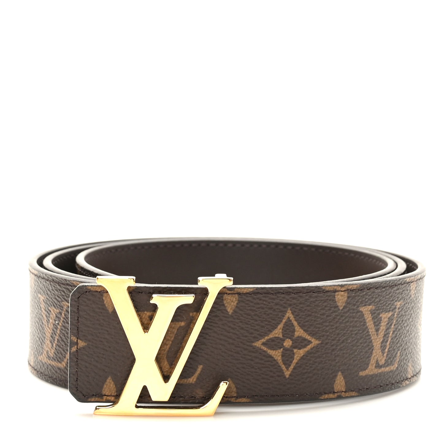 Monogram Calfskin 40mm LV Initiales Reversible Belt 110 44 Black