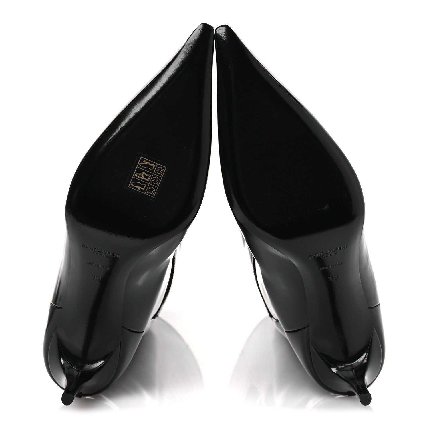 Saint Laurent Vitello Marilyn Hacker 70mm Luz Boots 39 Black 7 of 11