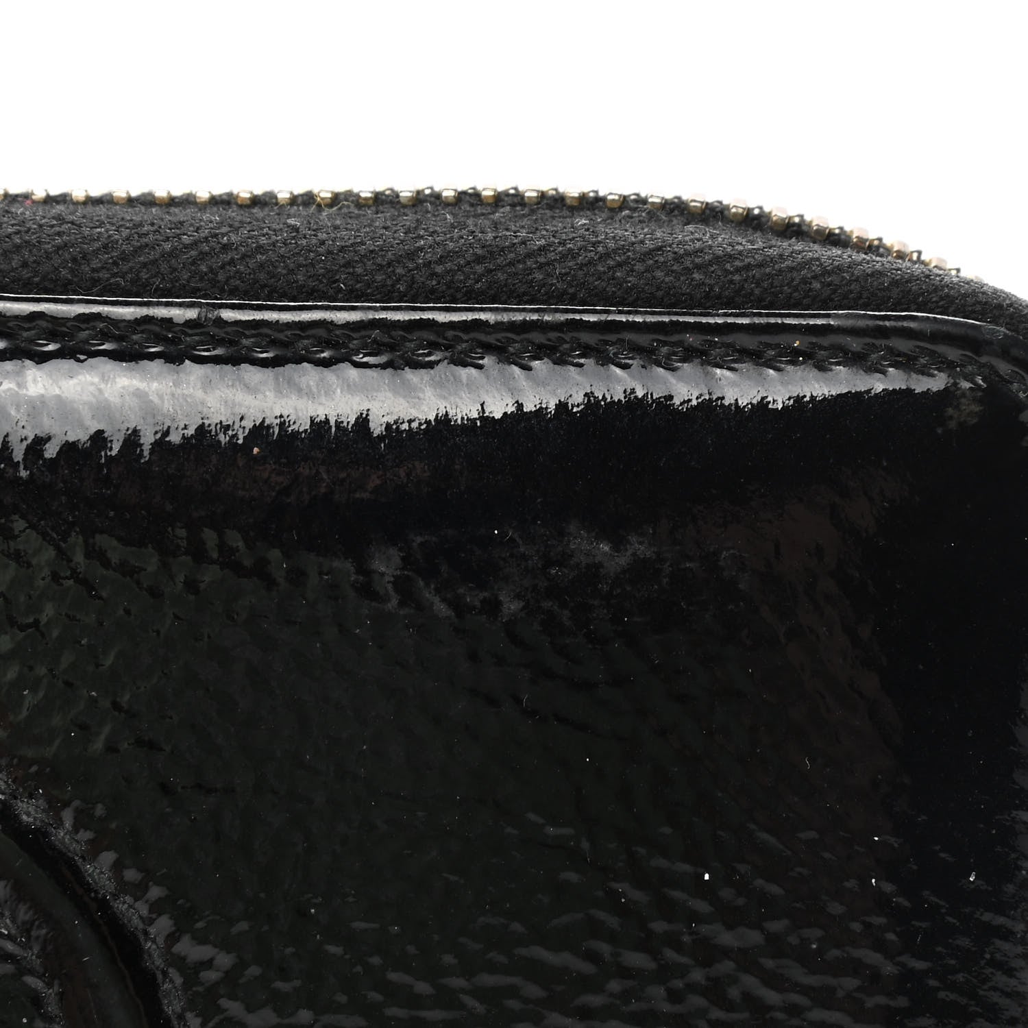 Gucci Patent Soho Compact Disco Zip Around Wallet Black 11 of 11