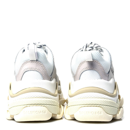 Balenciaga Fabric Mesh Womens Triple S Sneakers 36 White 4 of 6