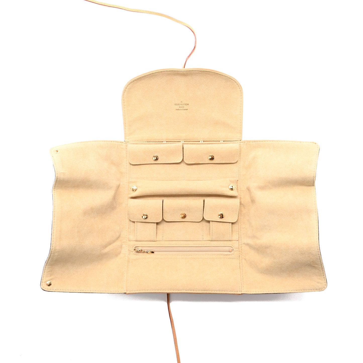 Monogram Jewelry Roll Pouch