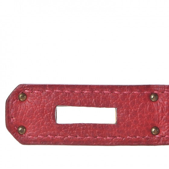 Hermes Buffle Skipper Birkin 35 Rouge Casaque 25 of 41