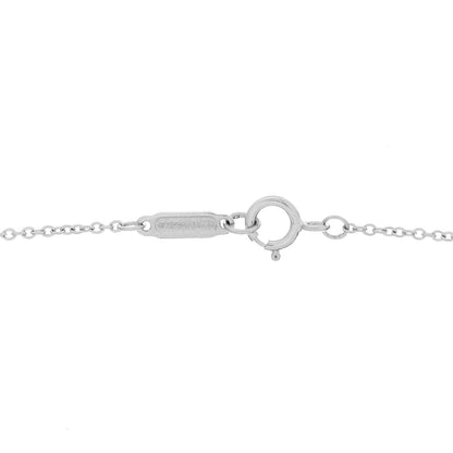 Tiffany 18K White Gold Diamond Knot Key Pendant Necklace 5 of 5