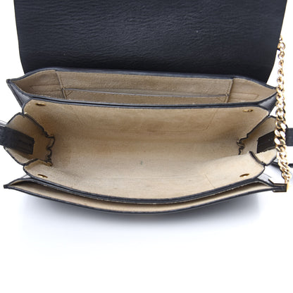 Chloe Suede Calfskin Small Faye Shoulder Bag Black 5 of 18