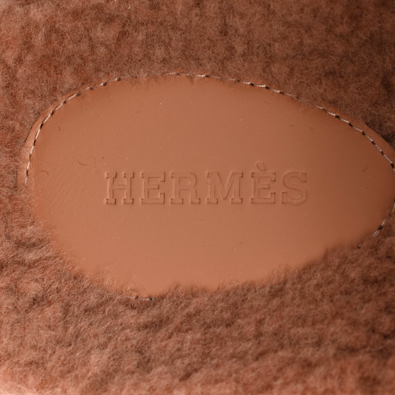 Hermes Suede Goatskin Woolskin Womens Chypre Sandals 38.5 Rose Aube 7 of 8