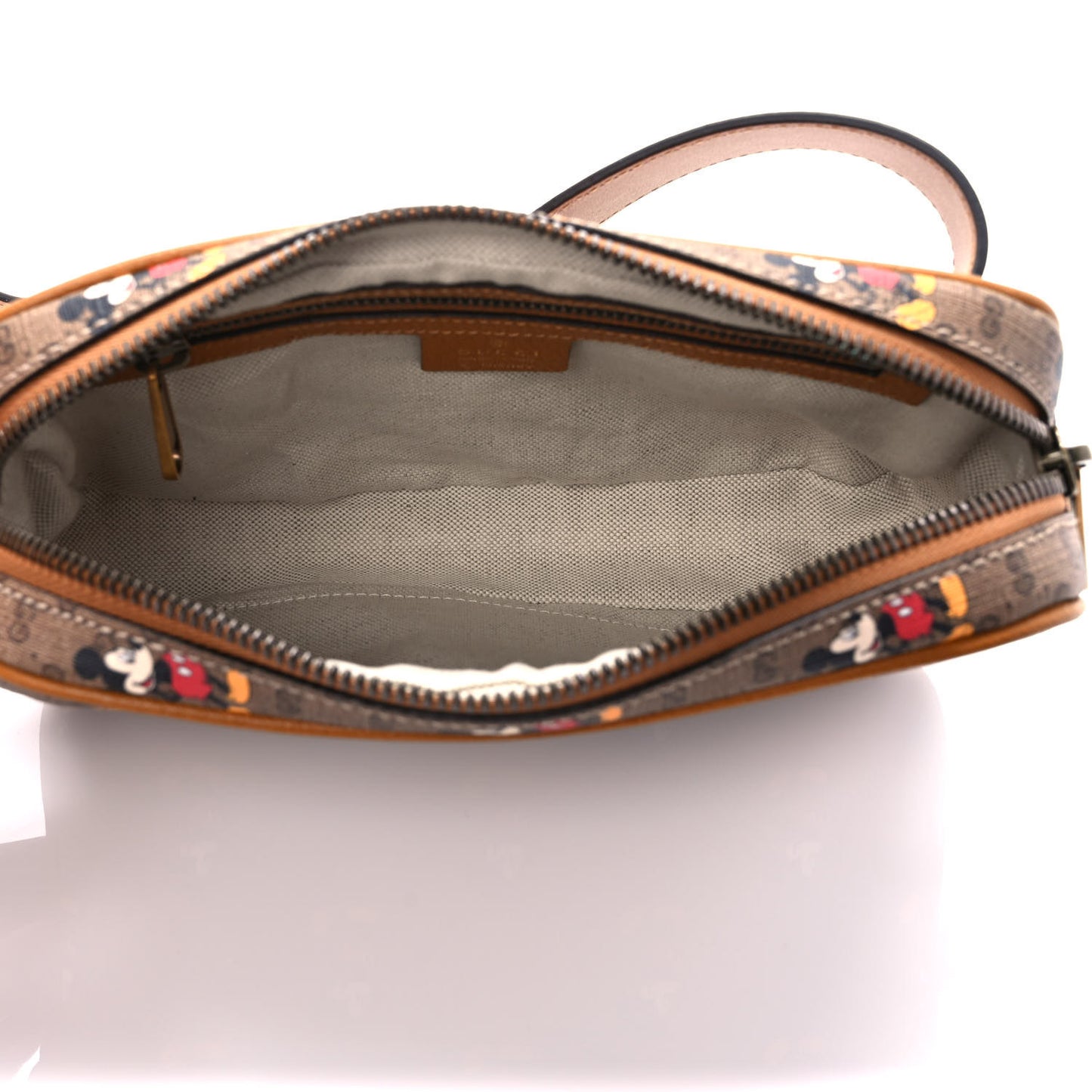 X DISNEY Mini Vintage GG Supreme Monogram Mickey Mouse Small Belt Bag Beige Vintage Sun Oil