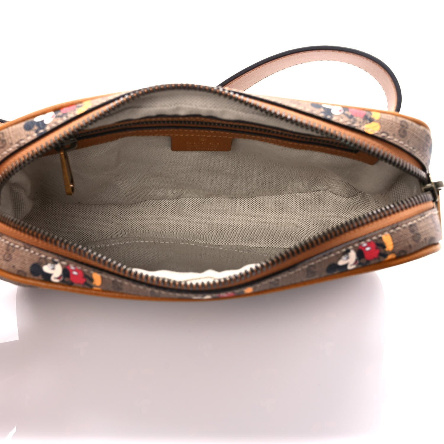 Gucci X DISNEY Mini Vintage GG Supreme Monogram Mickey Mouse Small Belt Bag Beige Vintage Sun Oil 4 of 9