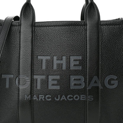 Marc Jacobs Grained Calfskin Medium The Tote Bag Black 8 of 10